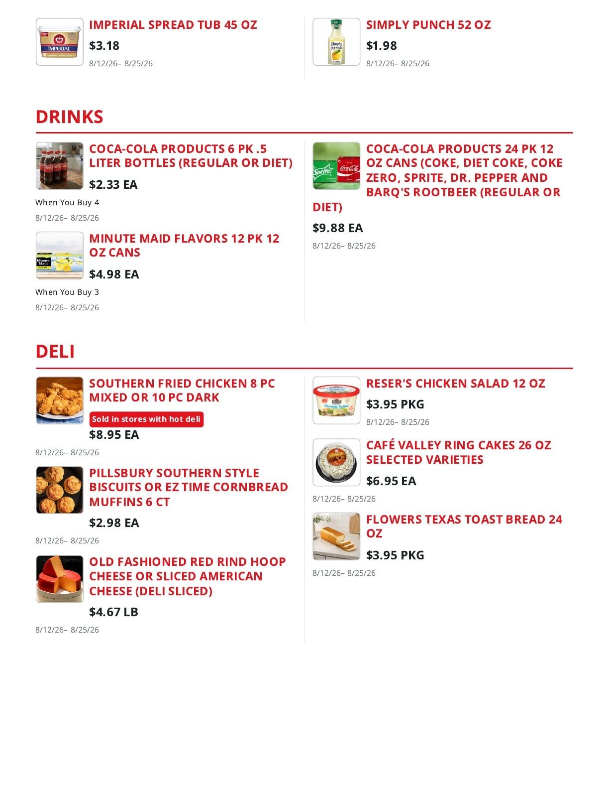 Shoppers Value Foods Greenville (150 West Reed Road, Greenville, MS) Weekly Ad August 12 - 25, 2026