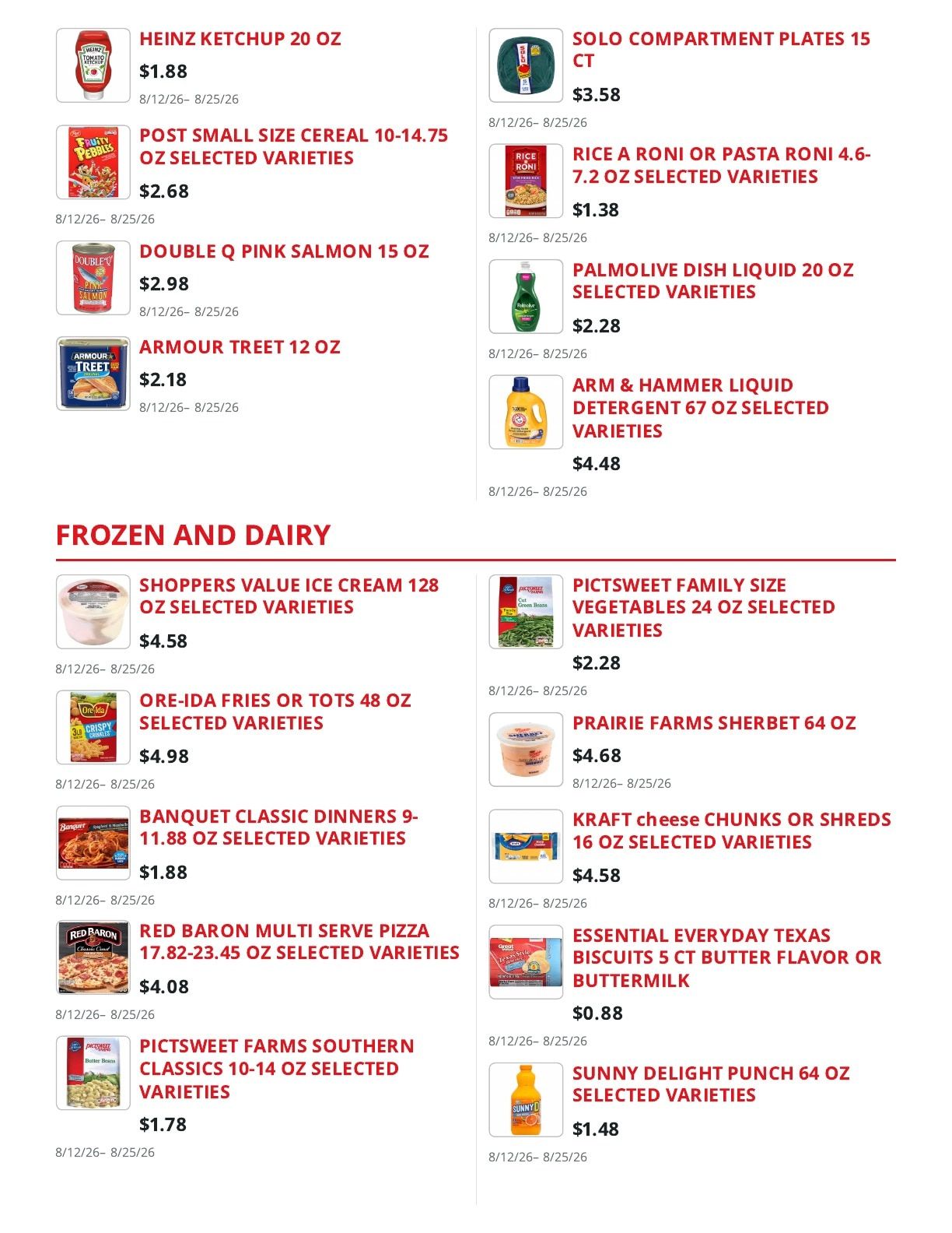 Shoppers Value Foods Greenville (Ruston, LA) Weekly Ad August 12 - 25, 2026