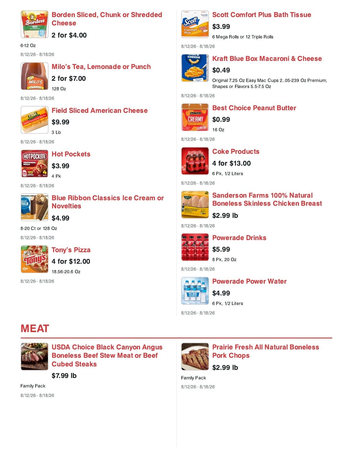 Cash Saver Tupelo (Marked Tree, AR) Weekly Ad August 12 - 18, 2026