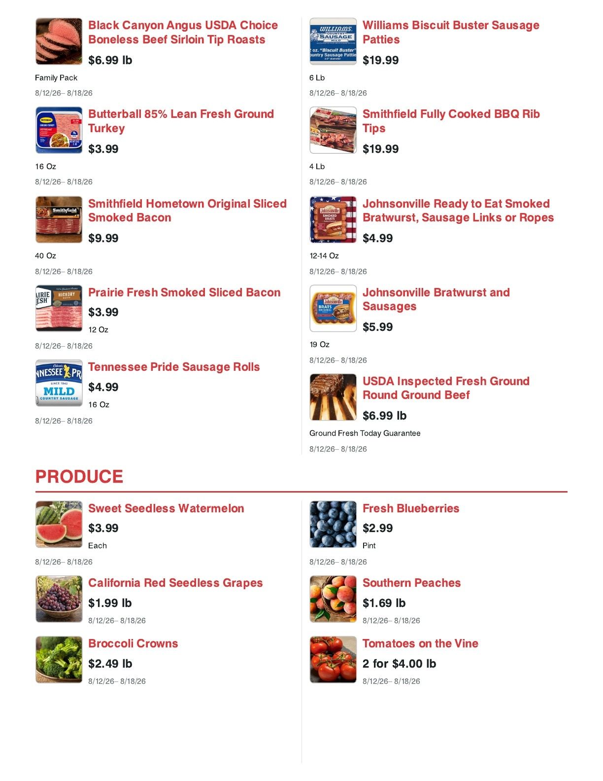 Cash Saver Tupelo (Marked Tree, AR) Weekly Ad August 12 - 18, 2026