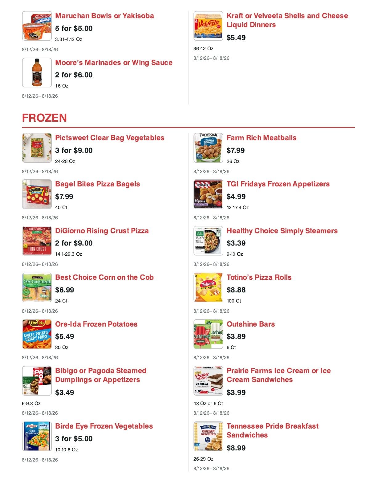 Cash Saver Tupelo (Tupelo, MS) Weekly Ad August 12 - 18, 2026