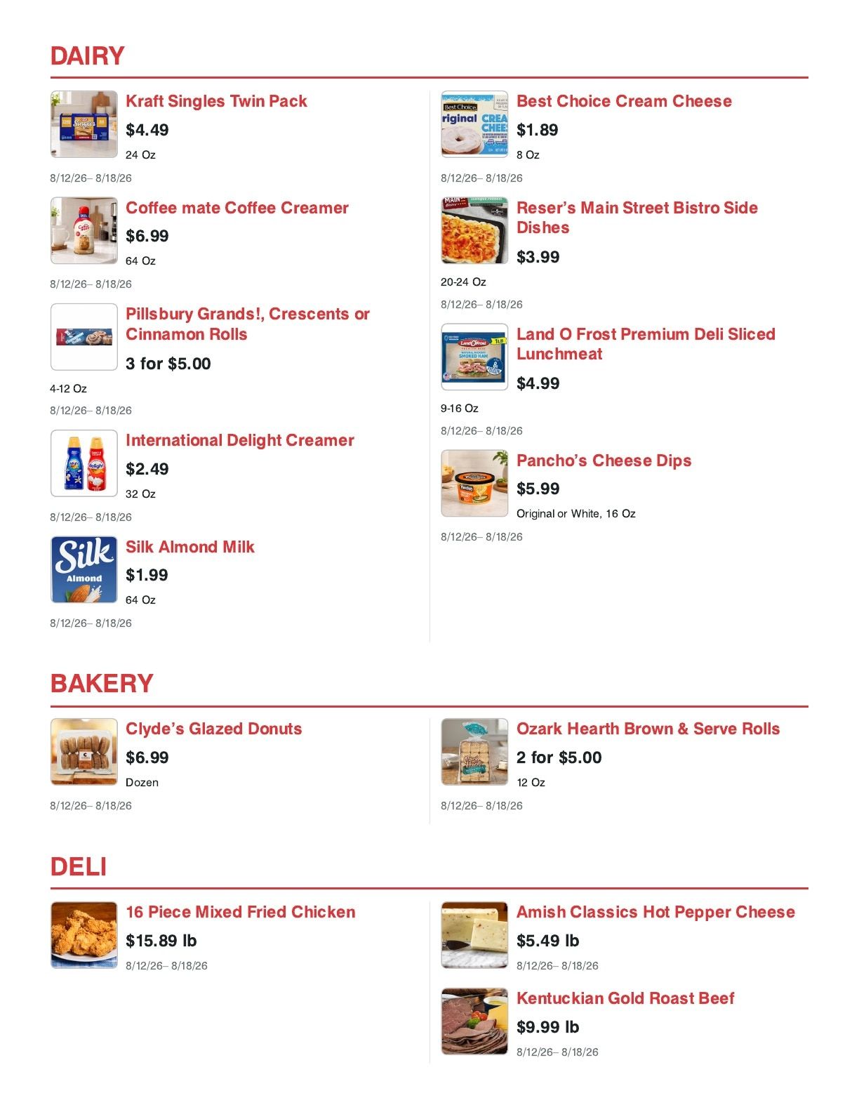 Cash Saver Tupelo (Tupelo, MS) Weekly Ad August 12 - 18, 2026