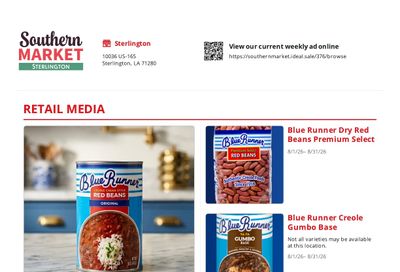 Southern Market (Sterlington, LA) Weekly Ad August 1 - 31, 2026