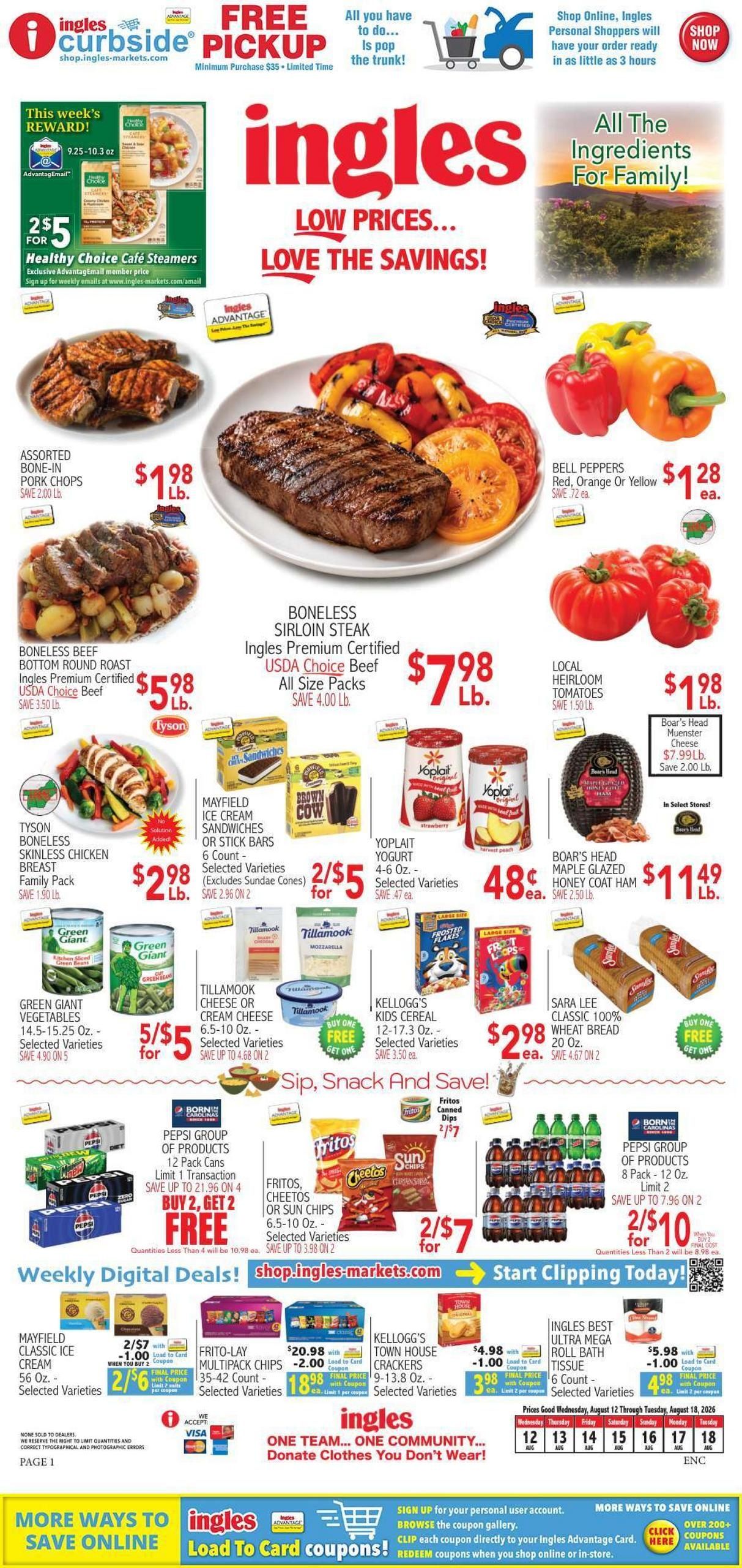 Ingles Markets (High Point-Winston-Salem Area, NC) Weekly Ad August 12 - 18, 2026