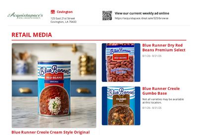 Acquistapace's Weekly Ad August 1 - 31, 2026