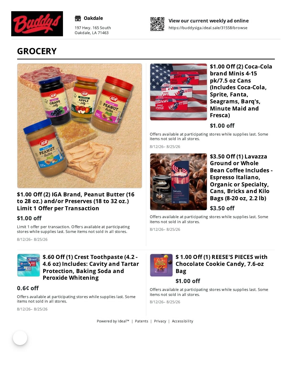 Buddy's IGA Weekly Ad August 12 - 25, 2026