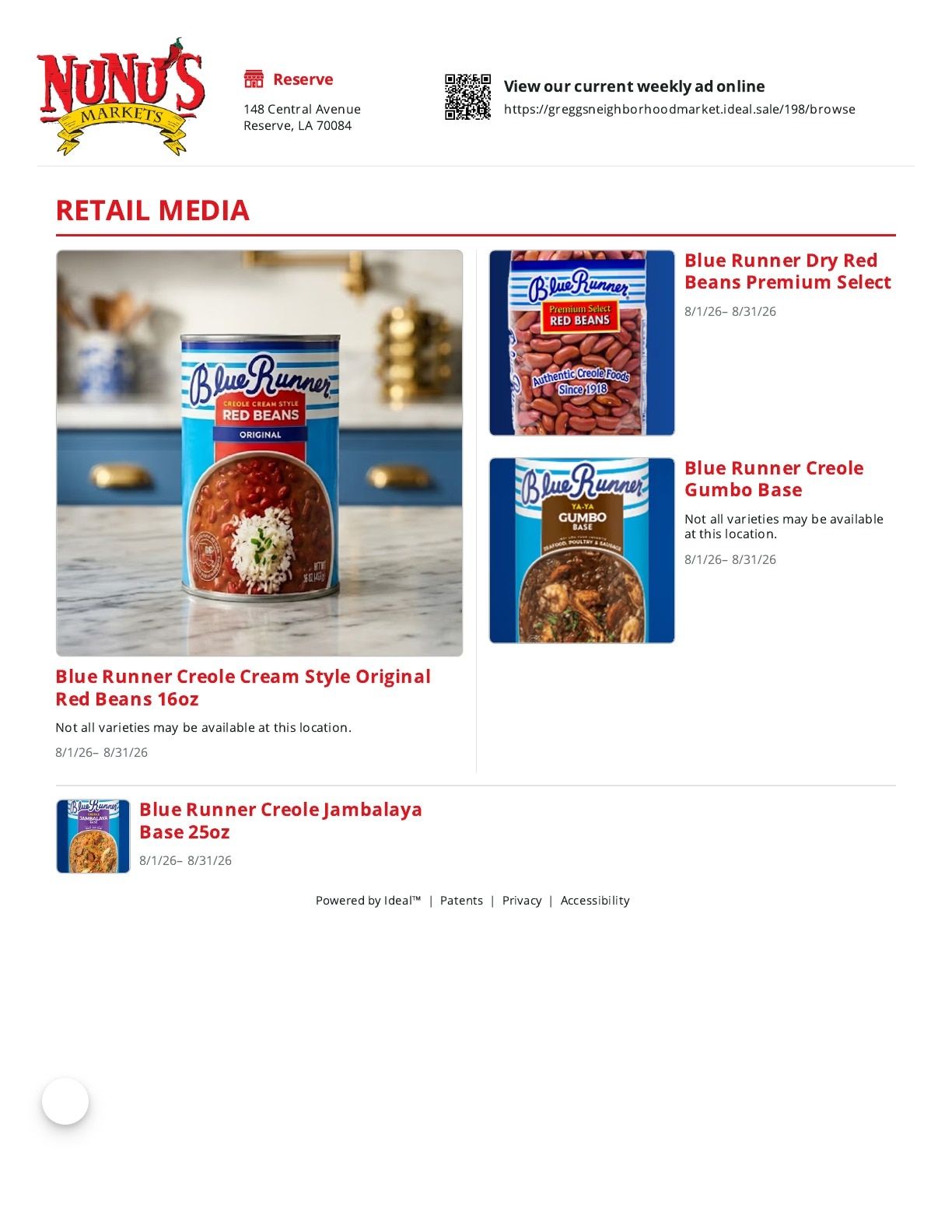 Gregg's Neighborhood Market Weekly Ad August 1 - 31, 2026