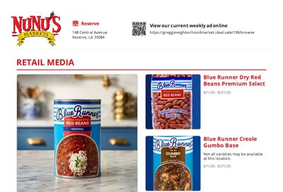 Gregg's Neighborhood Market Weekly Ad August 1 - 31, 2026