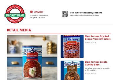 Heleaux's Grocery Weekly Ad August 1 - 31, 2026