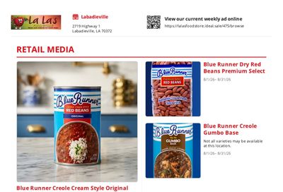 La La's Food Store Weekly Ad August 1 - 31, 2026