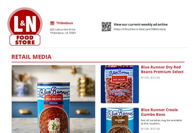 L & N Food Store Weekly Ad August 1 - 31, 2026