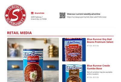 Sureway Supermarket Weekly Ad August 1 - 31, 2026