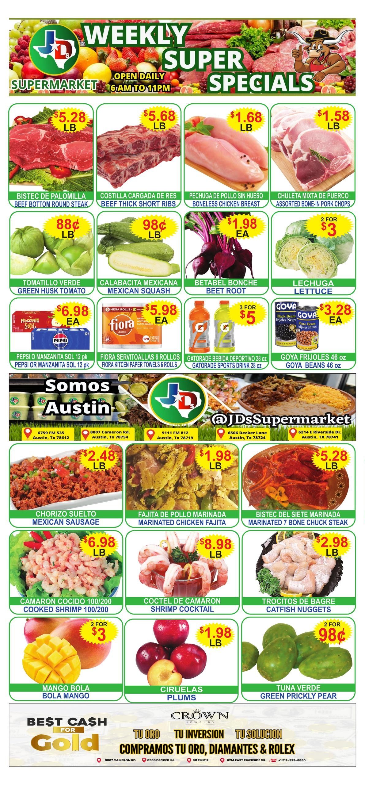 JD's Supermarket Weekly Ad August 12 - 18, 2026
