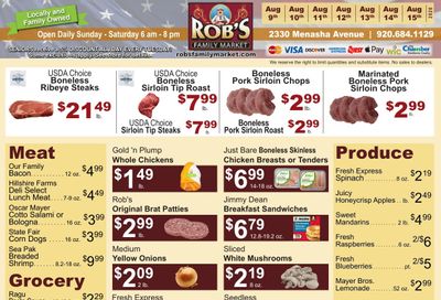 Rob's Family Market Weekly Ad August 9 - 15, 2026