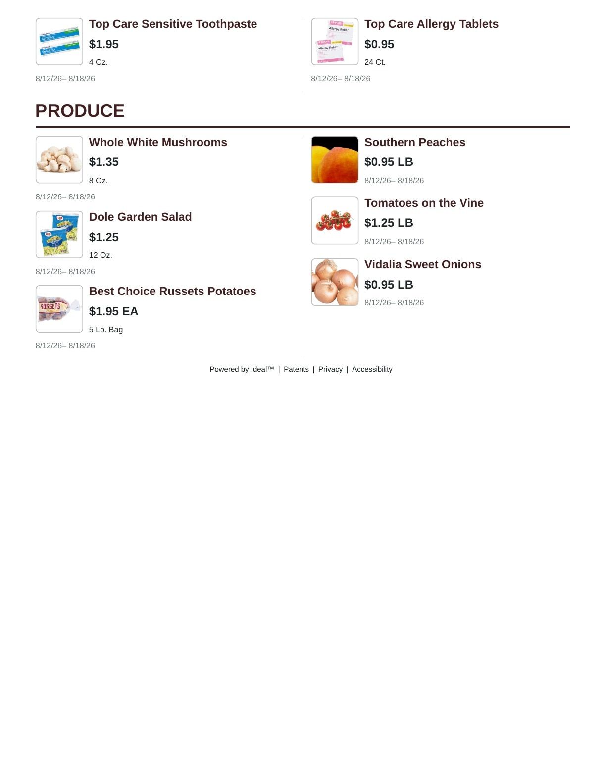 Food Saver Tennessee (Decherd, TN) Weekly Ad August 12 - 18, 2026