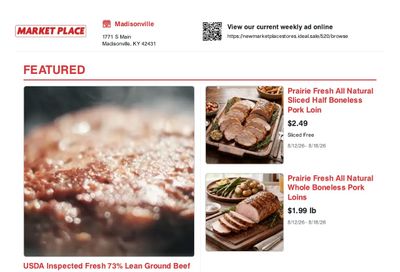 Market Place Madisonville Weekly Ad August 12 - 18, 2026