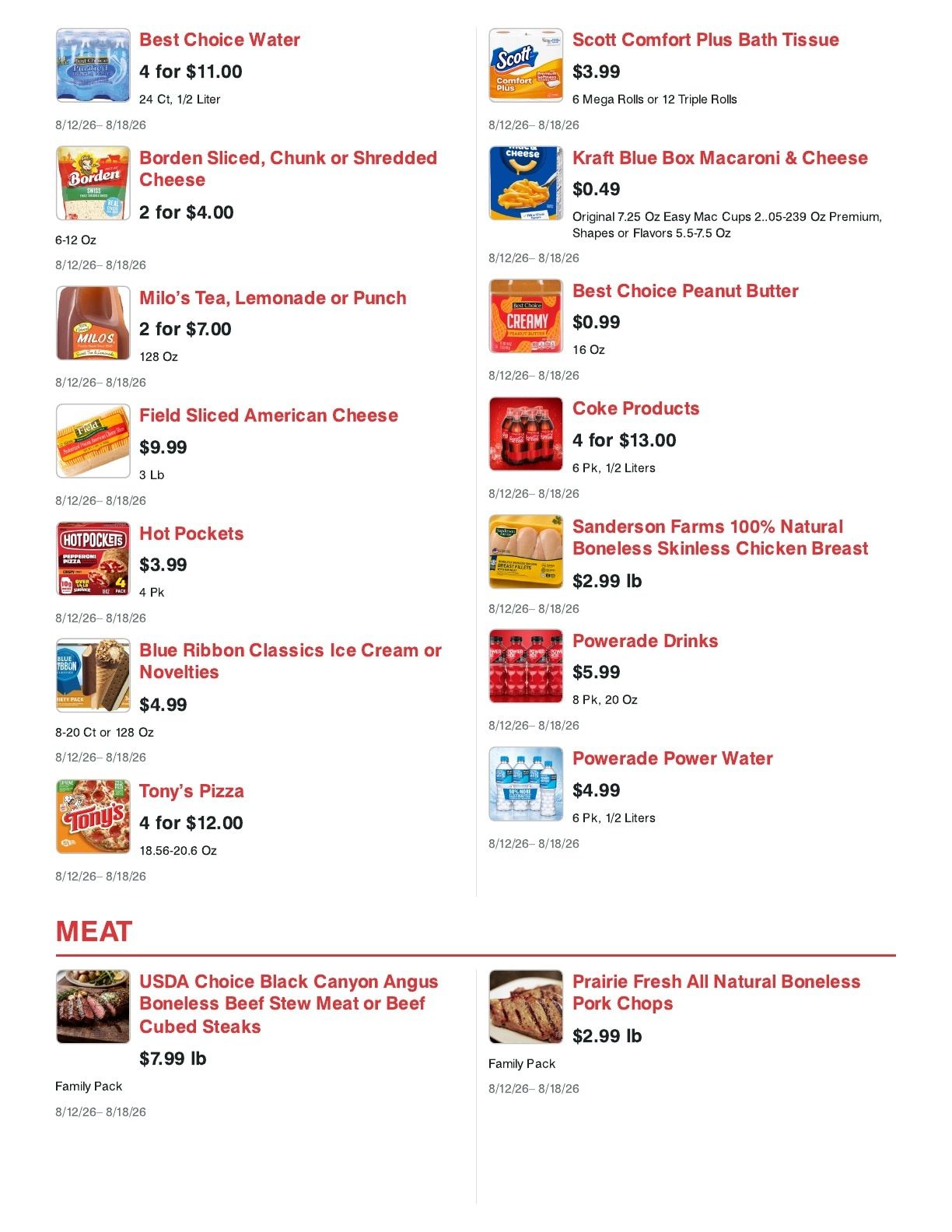 Food Giant Kentucky (Providence, KY) Weekly Ad August 12 - 18, 2026