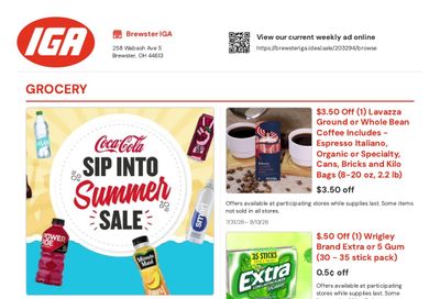 Brewster IGA Weekly Ad July 31 - August 13, 2026