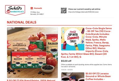 Schild's IGA Ohio (Norwalk, OH) Weekly Ad July 31 - August 13, 2026