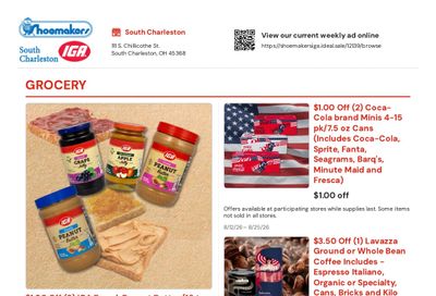 Shoemaker's IGA Weekly Ad August 12 - 25, 2026