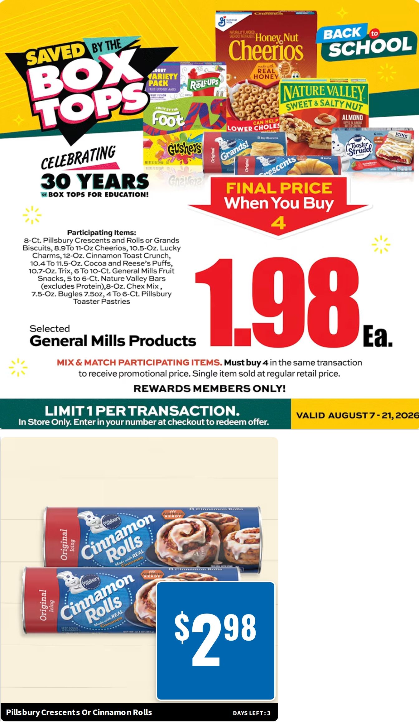 Zak's Supercenter Weekly Ad August 13 - 19, 2026
