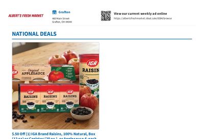 Alberts Fresh Market Weekly Ad July 31 - August 13, 2026