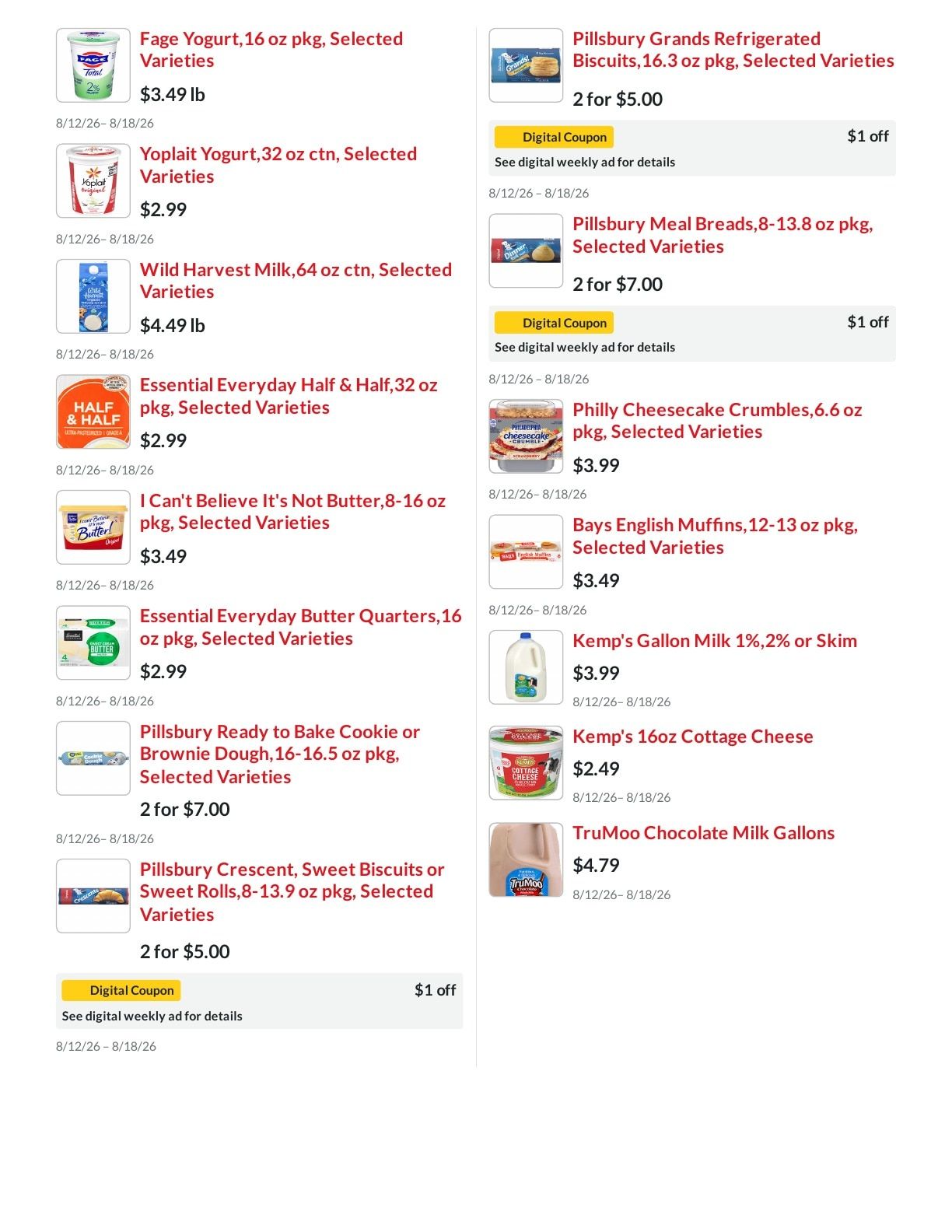 Five Star Marketplace Weekly Ad August 12 - 18, 2026