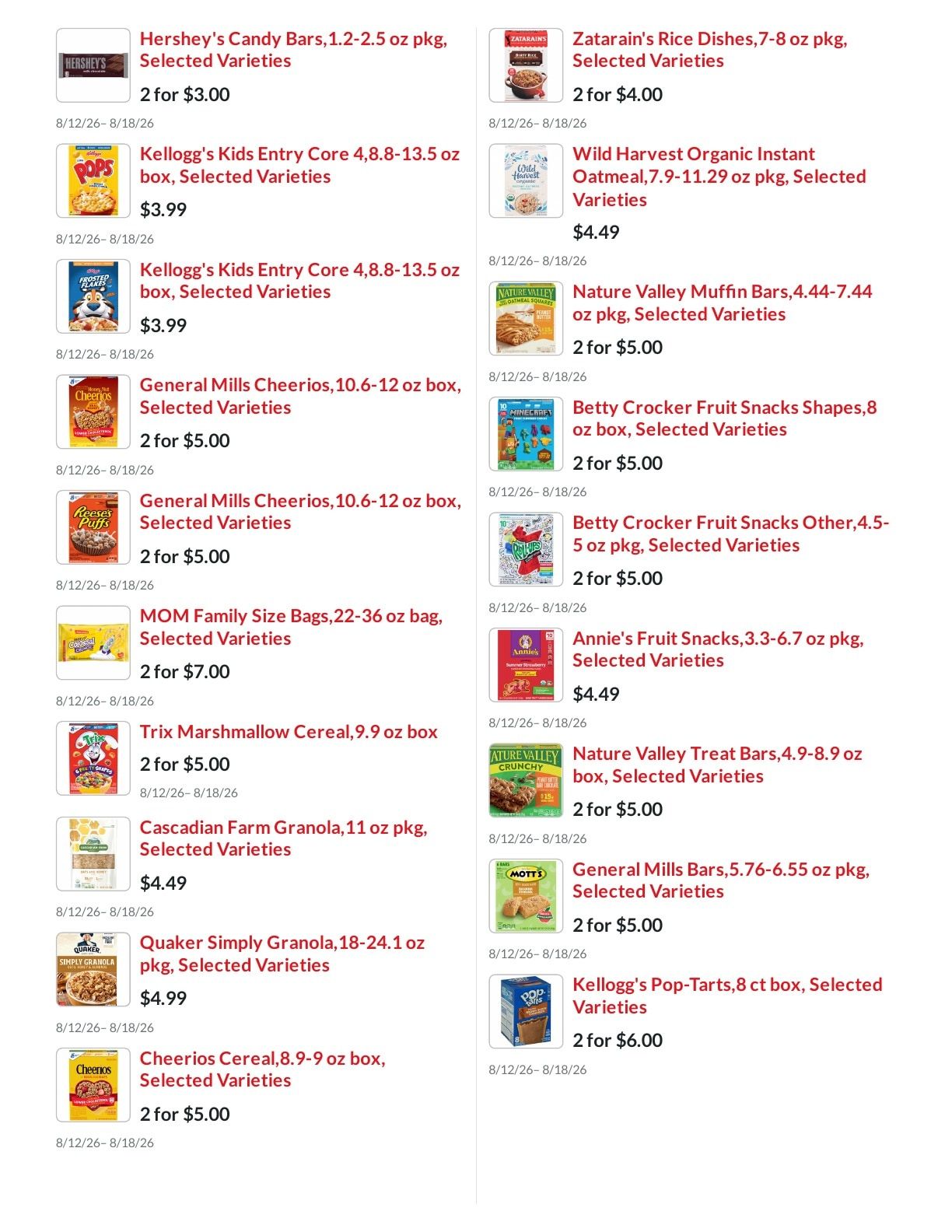 Five Star Marketplace Weekly Ad August 12 - 18, 2026