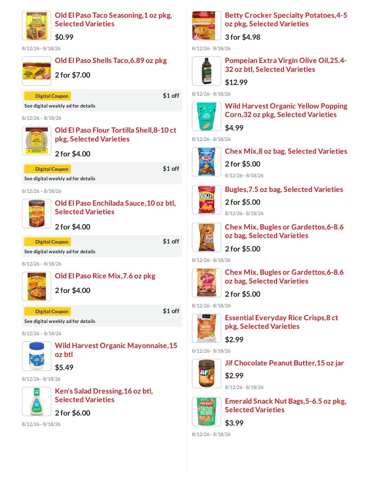 Five Star Marketplace Weekly Ad August 12 - 18, 2026