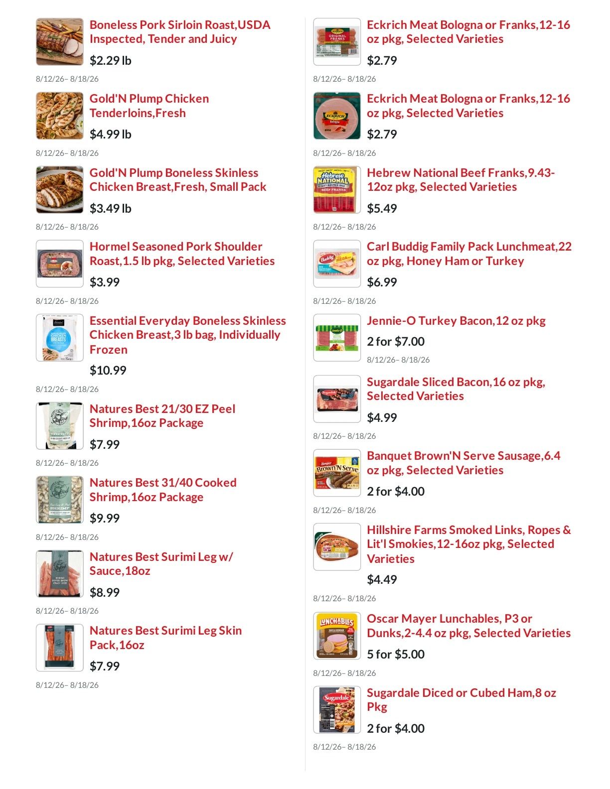 Five Star Marketplace Weekly Ad August 12 - 18, 2026