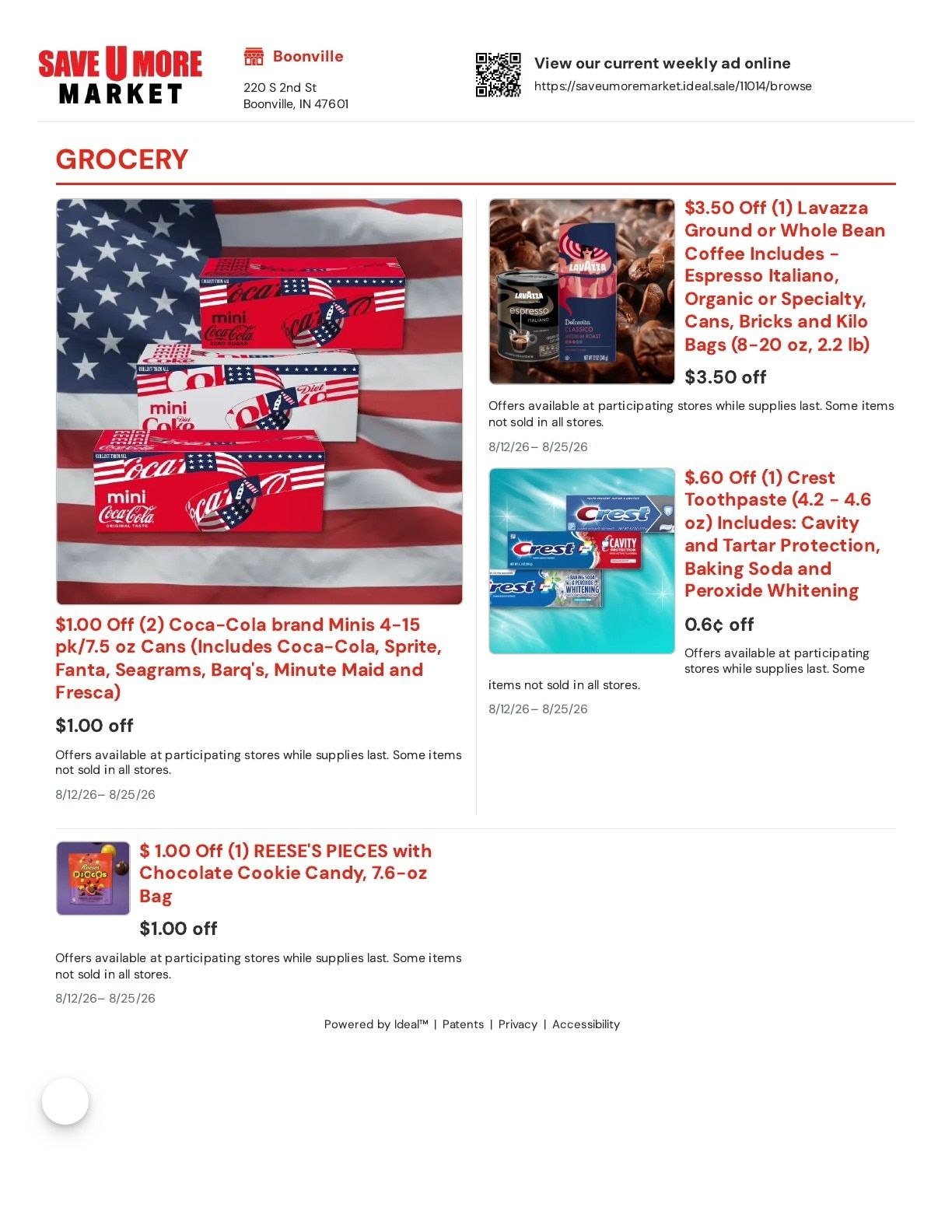 Save U More Market Weekly Ad August 12 - 25, 2026