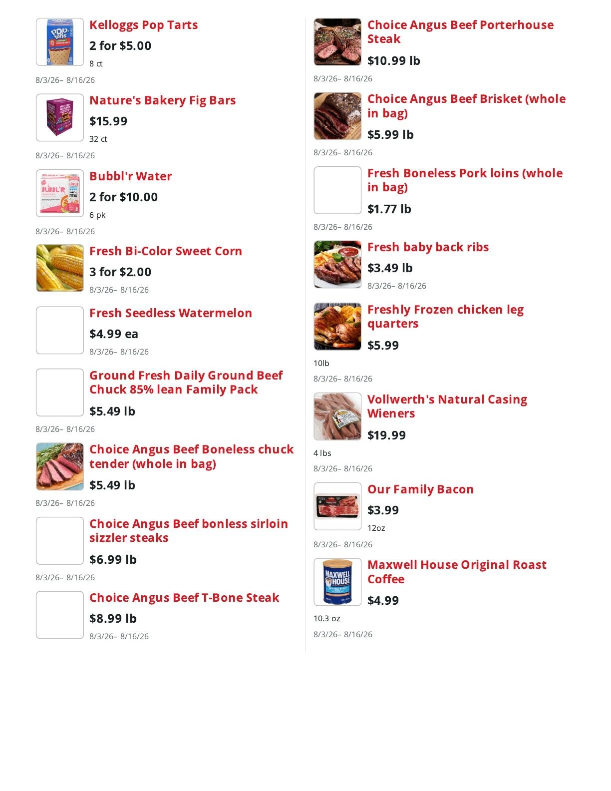 Louie's Fresh Market Weekly Ad August 3 - 16, 2026