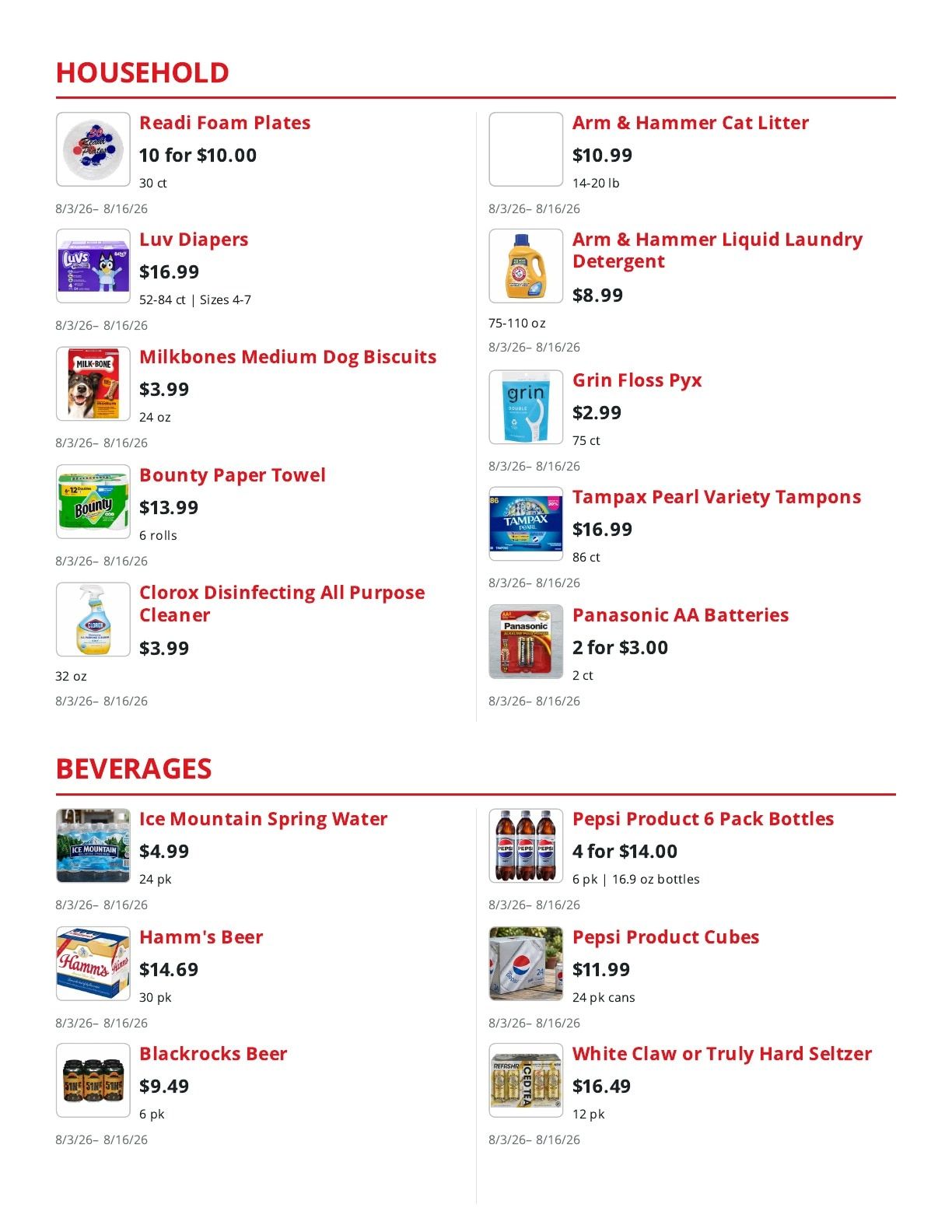 Louie's Fresh Market Weekly Ad August 3 - 16, 2026