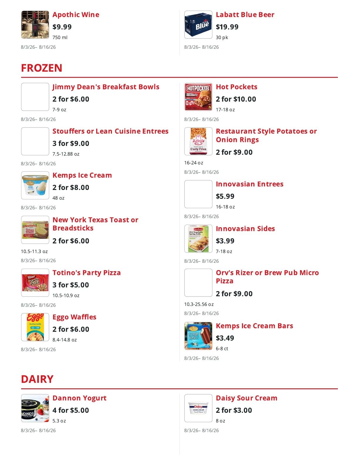 Louie's Fresh Market Weekly Ad August 3 - 16, 2026