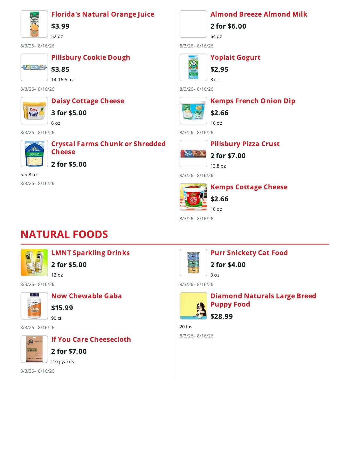 Louie's Fresh Market Weekly Ad August 3 - 16, 2026