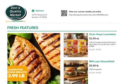 Don's Quality Market Weekly Ad August 12 - 25, 2026