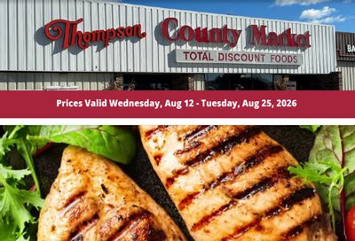 Thompson's County Market Weekly Ad August 12 - 25, 2026