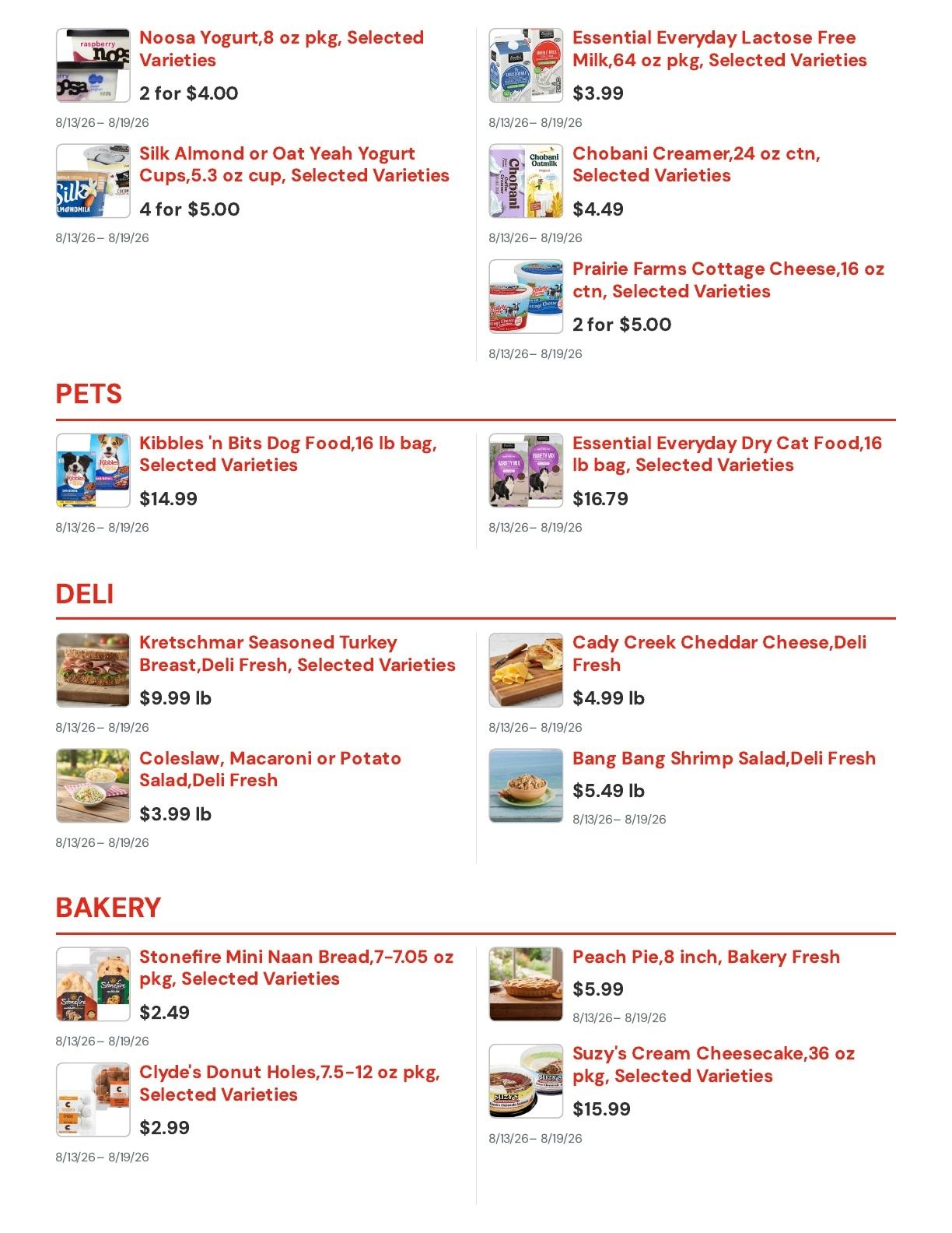 Albrecht's Delafield Market Weekly Ad August 13 - 19, 2026