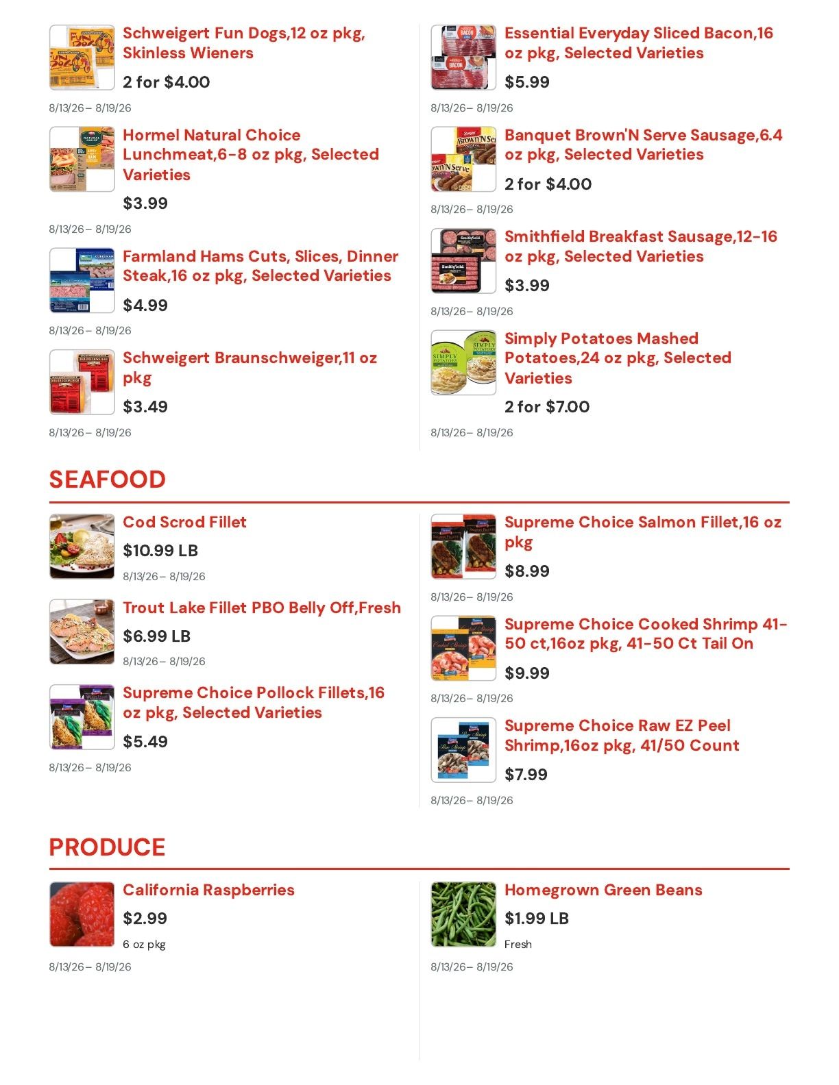Albrecht's Delafield Market Weekly Ad August 13 - 19, 2026