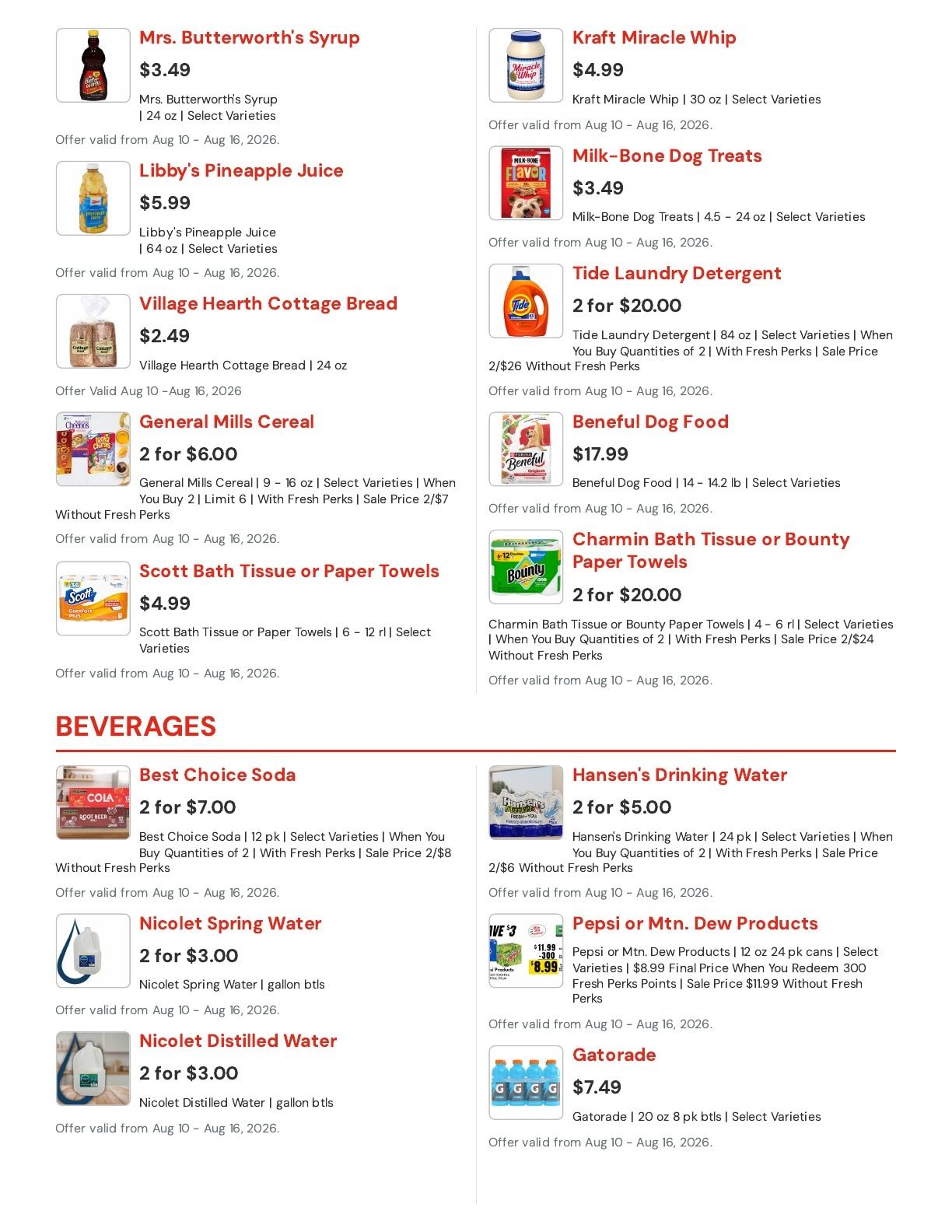 Hansen's IGA Wisconsin (Elkhorn, WI) Weekly Ad August 10 - 16, 2026