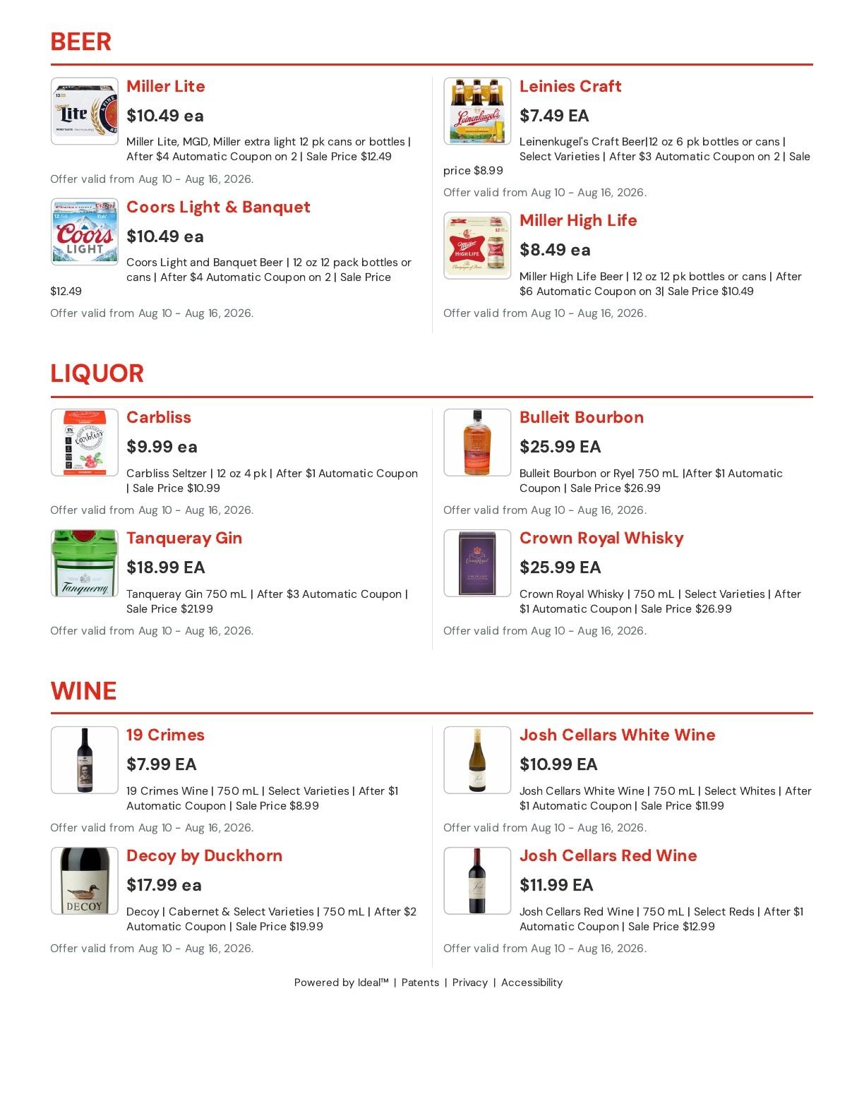 Hansen's IGA Wisconsin (Elroy, WI) Weekly Ad August 10 - 16, 2026