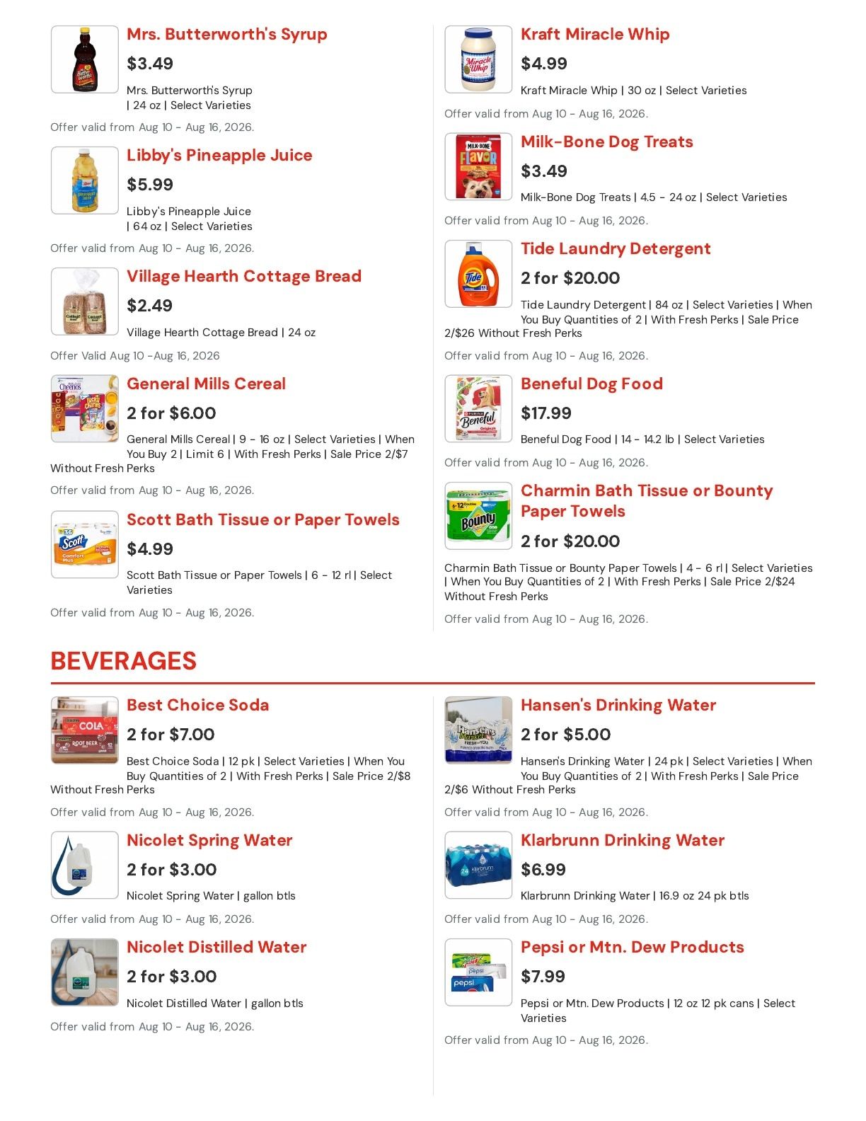 Hansen's IGA Wisconsin (Elroy, WI) Weekly Ad August 10 - 16, 2026
