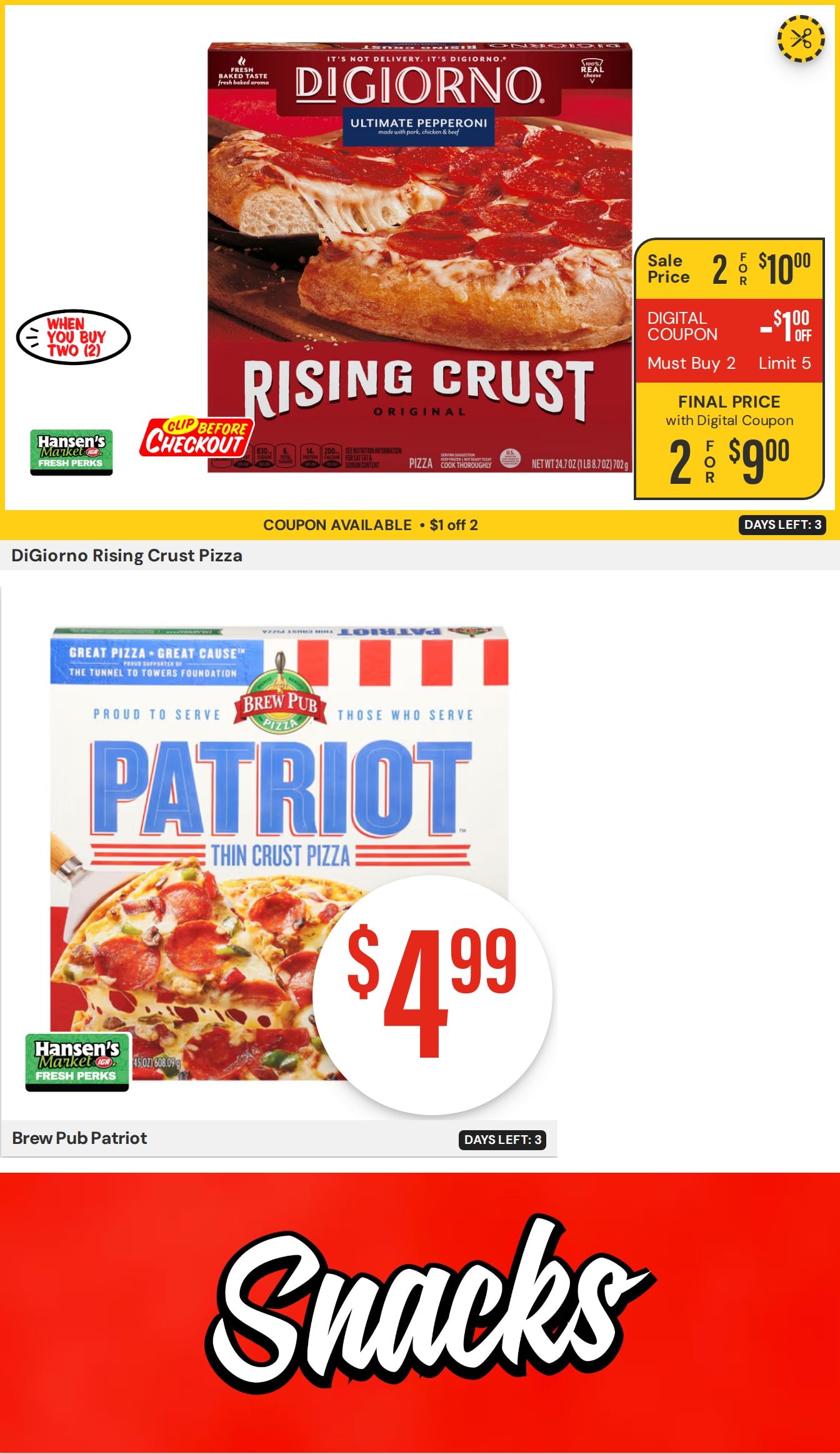 Hansen's IGA Wisconsin (Mondovi, WI) Weekly Ad August 10 - 16, 2026