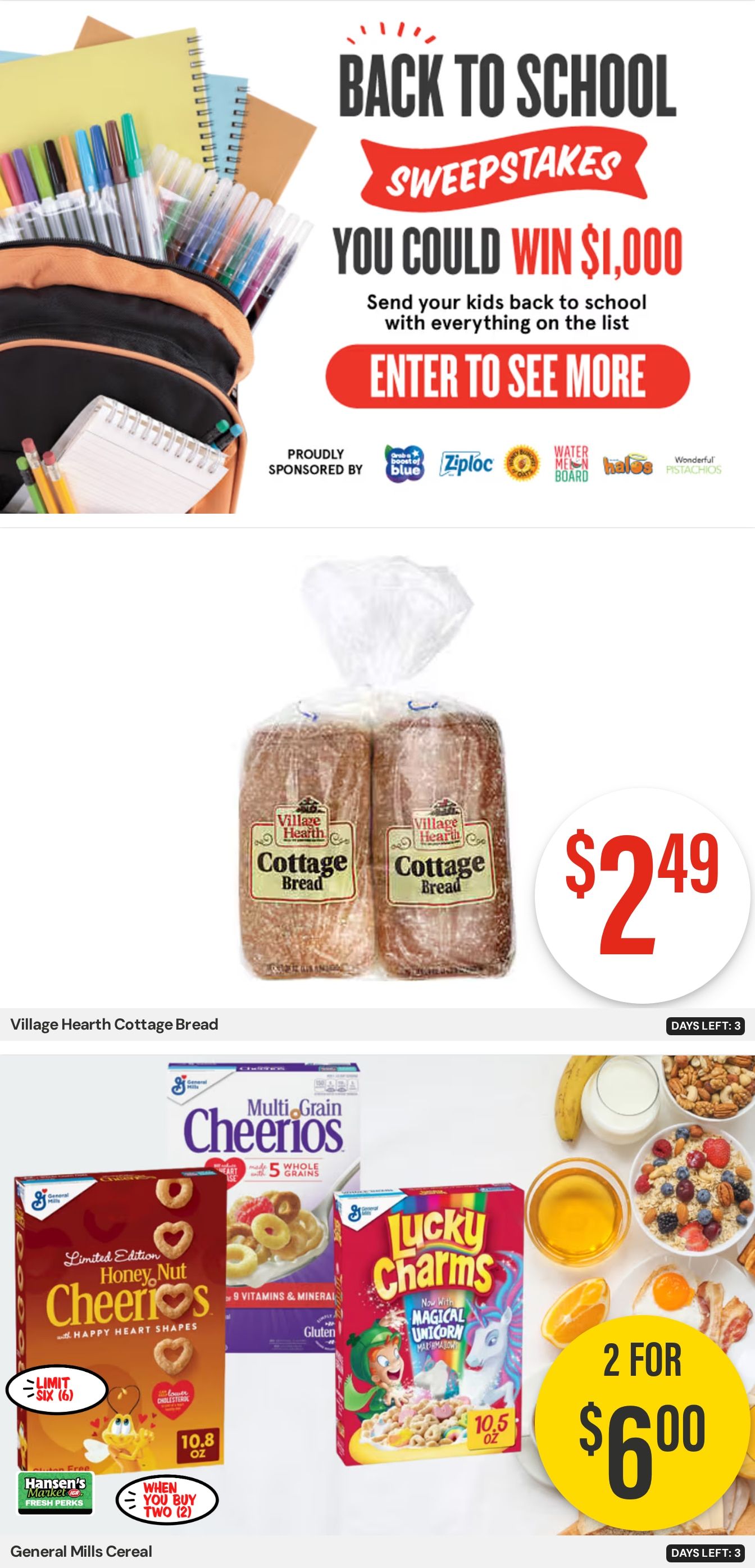 Hansen's IGA Wisconsin (Mondovi, WI) Weekly Ad August 10 - 16, 2026