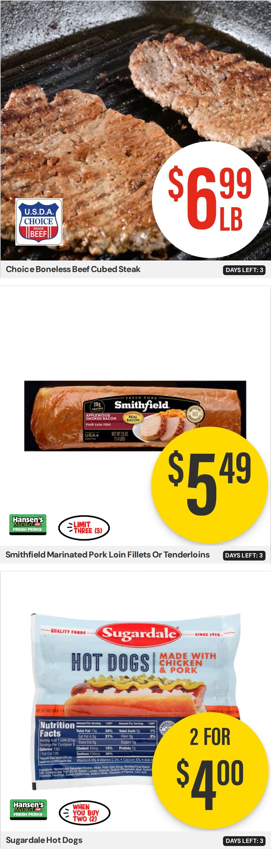 Hansen's IGA Wisconsin (Mondovi, WI) Weekly Ad August 10 - 16, 2026