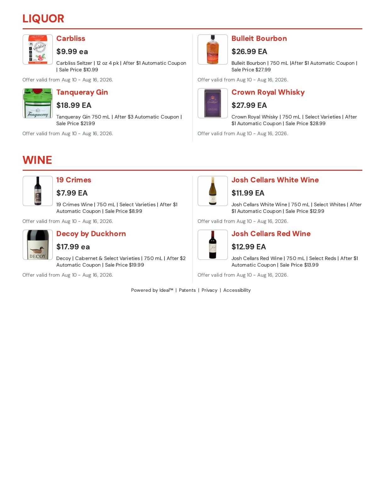 Hansen's IGA Wisconsin (Neillsville, WI) Weekly Ad August 10 - 16, 2026