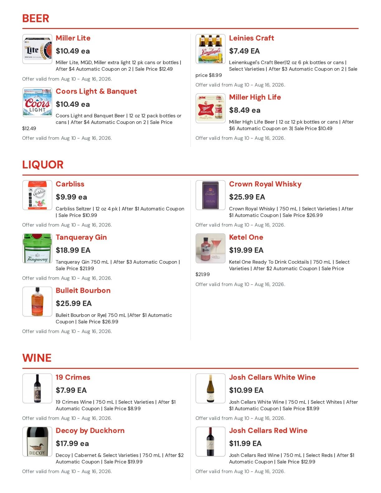 Hansen's IGA Wisconsin (Prairie Du Sac, WI) Weekly Ad August 10 - 16, 2026