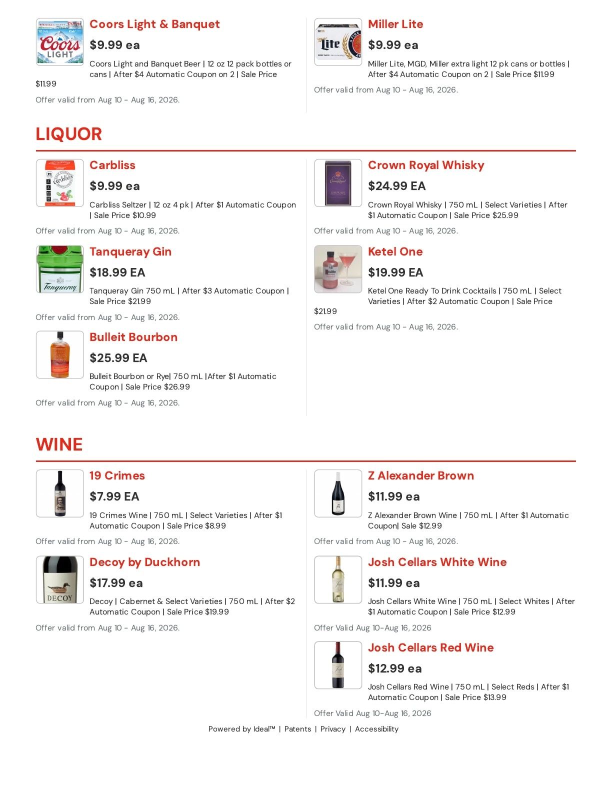Hansen's IGA Wisconsin (Sparta, WI) Weekly Ad August 10 - 16, 2026