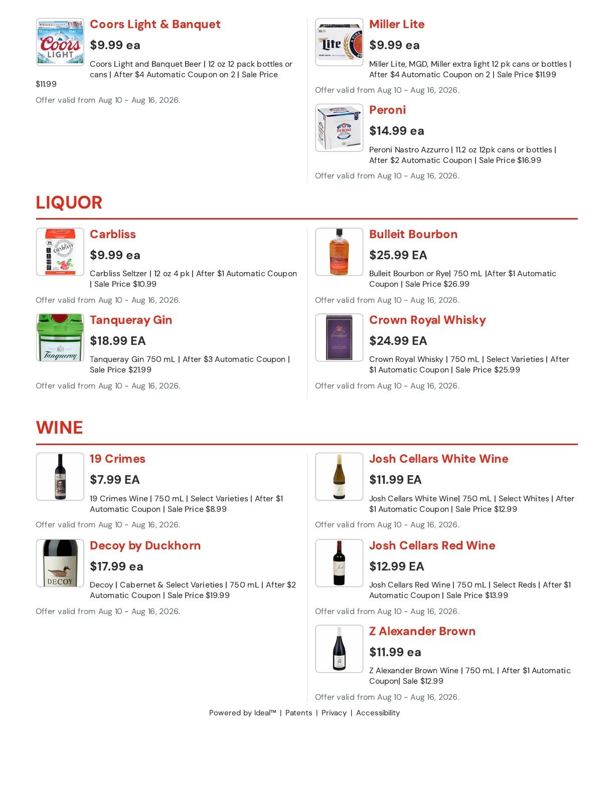Hansen's IGA Wisconsin (Westby, WI) Weekly Ad August 10 - 16, 2026