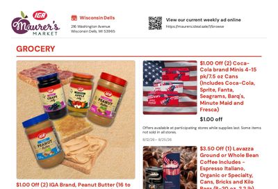 Maurer's Market Weekly Ad August 12 - 25, 2026